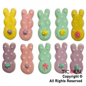 ADORNO CONEJO PUNTITOS x 10